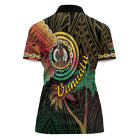 Vanuatu Espiritu Santo Island Women Polo Shirt Beach Landscape