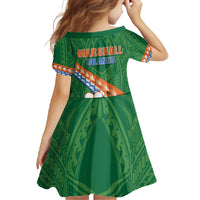 Personalised Marshall Islands Kwajalein Atoll Family Matching Long Sleeve Bodycon Dress and Hawaiian Shirt Polynesian Tribal Tattoo LT05 - Polynesian Pride