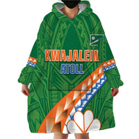 Personalised Marshall Islands Kwajalein Atoll Wearable Blanket Hoodie Polynesian Tribal Tattoo LT05 - Polynesian Pride