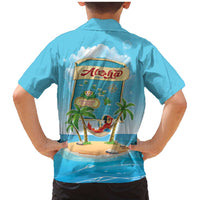 Aloha Hawaii Family Matching Mermaid Dress and Hawaiian Shirt Funny Macaw Parrot Tropical Vibe LT05 - Polynesian Pride