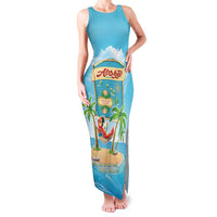 Aloha Hawaii Family Matching Tank Maxi Dress and Hawaiian Shirt Funny Macaw Parrot Tropical Vibe