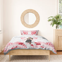 New Zealand Women's Day Bedding Set Maori Wahine Polynesian Pattern