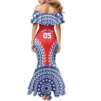 Custom Tuamotu Archipelago Family Matching Mermaid Dress and Hawaiian Shirt Polynesian Tribal Tattoo LT05 - Polynesian Pride