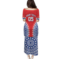 Custom Tuamotu Archipelago Family Matching Puletasi and Hawaiian Shirt Polynesian Tribal Tattoo LT05 - Polynesian Pride