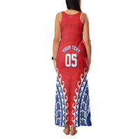 Custom Tuamotu Archipelago Family Matching Tank Maxi Dress and Hawaiian Shirt Polynesian Tribal Tattoo LT05 - Polynesian Pride