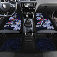 Tuamotu Islands Car Mats Polynesian Pattern With Turtle