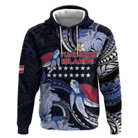 Tuamotu Islands Hoodie Polynesian Pattern With Turtle