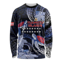 Tuamotu Islands Long Sleeve Shirt Polynesian Pattern With Turtle