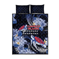 Tuamotu Islands Quilt Bed Set Polynesian Pattern With Turtle