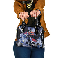 Tuamotu Islands Shoulder Handbag Polynesian Pattern With Turtle