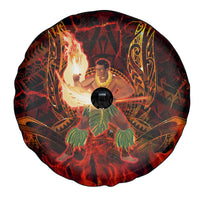 Samoa Siva Afi Festival Spare Tire Cover Fire Knife Dancing