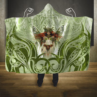 New Zealand Maori Fairy Patupaiarehe Hooded Blanket Polynesian Style LT05 One Size Red - Polynesian Pride