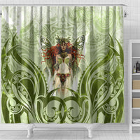 New Zealand Maori Fairy Patupaiarehe Shower Curtain Polynesian Style LT05 - Polynesian Pride