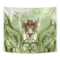 New Zealand Maori Fairy Patupaiarehe Tapestry Polynesian Style