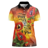 ANZAC Day Red Poppy Women Polo Shirt Honoring The ANZAC Spirit LT05 Female Orange - Polynesian Pride