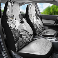Aotearoa Maori Wahine Car Seat Cover Fantail Bird Black Gold Marble LT05 - Polynesian Pride