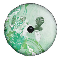 Aotearoa Maori Wahine Spare Tire Cover Fantail Bird Green Gold Marble LT05 - Polynesian Pride