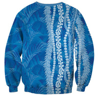 Hawaii Prince Kuhio Sweatshirt Blue Hawaiian Lau Maia With Leis