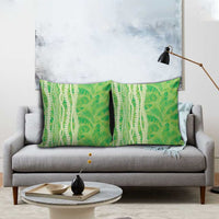 Hawaii Prince Kuhio Pillow Cover Lime Green Hawaiian Lau Maia With Leis