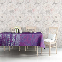 Hawaii Prince Kuhio Tablecloth Violet Hawaiian Lau Maia With Leis