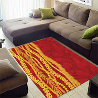 Hawaii Prince Kuhio Area Rug Red Hawaiian Lau Maia With Leis