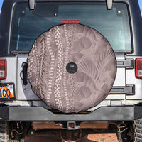 Hawaii Prince Kuhio Spare Tire Cover Mocha Hawaiian Lau Maia With Leis
