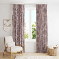 Hawaii Prince Kuhio Window Curtain Mocha Hawaiian Lau Maia With Leis