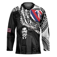 Personalised Hawaii Prince Kuhio Hockey Jersey Hawaiian Maile Lei