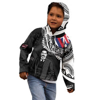 Personalised Hawaii Prince Kuhio Kid Hoodie Hawaiian Maile Lei