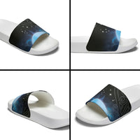 New Zealand Matariki Slide Sandals Pleiades Star Cluster Blue Galaxy