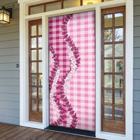 Pink Hawaii Palaka Door Cover Hawaiian Honohono Lei