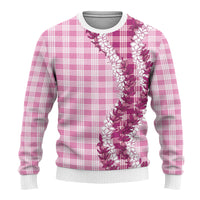 Pink Hawaii Palaka Ugly Christmas Sweater Hawaiian Honohono Lei LT05 - Polynesian Pride