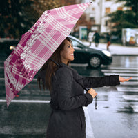 Pink Hawaii Palaka Umbrella Hawaiian Honohono Lei