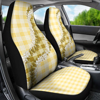 Yellow Hawaii Palaka Car Seat Cover Hawaiian Honohono Lei