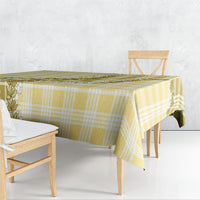 Yellow Hawaii Palaka Tablecloth Hawaiian Honohono Lei