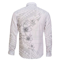 Lotu Tamaiti Samoa Family Matching Summer Maxi Dress and Hawaiian Shirt White Sunday Polynesian Tribal Pattern Elegant Style LT05 - Polynesian Pride