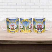 Niue Christmas Ceramic Mug Seashell Santa Beach Vibes - Polynesian Pride