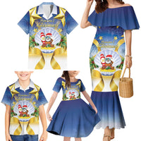 Niue Christmas Family Matching Mermaid Dress and Hawaiian Shirt Seashell Santa Beach Vibes LT05 - Polynesian Pride
