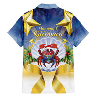 Niue Christmas Family Matching Off The Shoulder Long Sleeve Dress and Hawaiian Shirt Seashell Santa Beach Vibes LT05 - Polynesian Pride