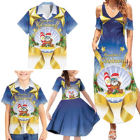 Niue Christmas Family Matching Summer Maxi Dress and Hawaiian Shirt Seashell Santa Beach Vibes LT05 - Polynesian Pride