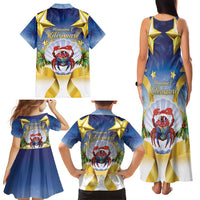 Niue Christmas Family Matching Tank Maxi Dress and Hawaiian Shirt Seashell Santa Beach Vibes LT05 - Polynesian Pride