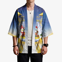 Niue Christmas Kimono Seashell Santa Beach Vibes - Polynesian Pride
