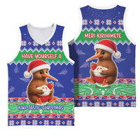 New Zealand Christmas Basketball Jersey Have Yourself A Kiwi-tastic Christmas LT05 - Polynesian Pride