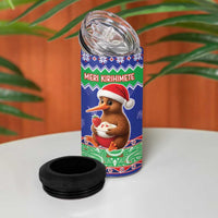 New Zealand Christmas 4 in 1 Can Cooler Tumbler Have Yourself A Kiwi-tastic Christmas LT05 - Polynesian Pride