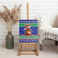 New Zealand Christmas Canvas Wall Art Have Yourself A Kiwi-tastic Christmas - Polynesian Pride