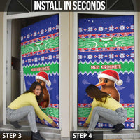 New Zealand Christmas Door Cover Have Yourself A Kiwi-tastic Christmas LT05 - Polynesian Pride