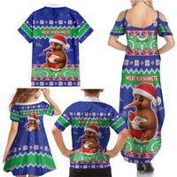 New Zealand Christmas Family Matching Summer Maxi Dress and Hawaiian Shirt Have Yourself A Kiwi-tastic Christmas LT05 - Polynesian Pride
