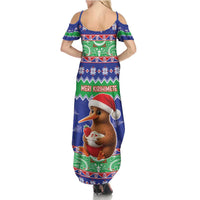 New Zealand Christmas Family Matching Summer Maxi Dress and Hawaiian Shirt Have Yourself A Kiwi-tastic Christmas LT05 - Polynesian Pride