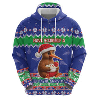 New Zealand Christmas Zip Hoodie Have Yourself A Kiwi-tastic Christmas LT05 - Polynesian Pride