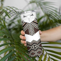 New Zealand Aotearoa Skinny Tumbler Taniko Art Simple Style LT05 - Polynesian Pride